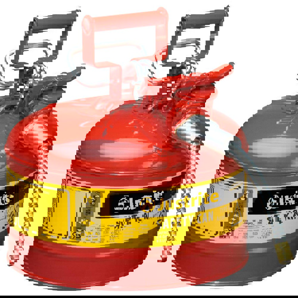 Safety Can: 2.5 gal, Steel